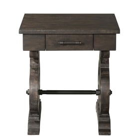 Picket House Stanford Smokey Walnut Chair Side Table