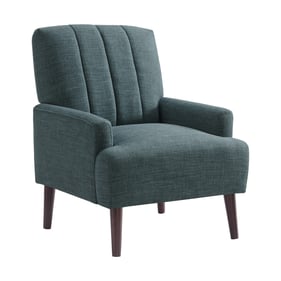 Picket House May Teal Espresso Chair with Channel Back