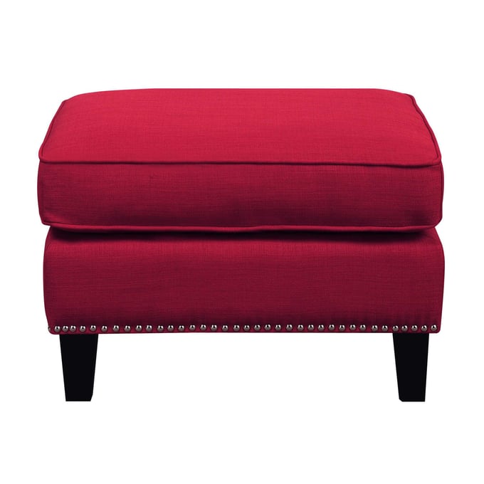 Picket House Emery Berry Fabric Polyester Nailhead Ottoman PKT-UER084000CA