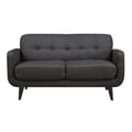 Picket House Furnishings Hailey Loveseat in Charcoal