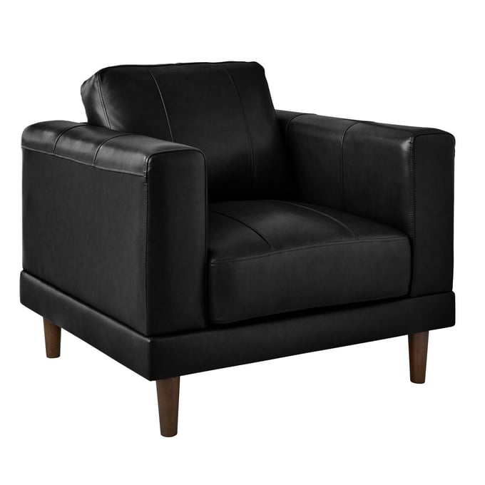 Picket House Hanson Black Leather Chair PKT-UHT3780100