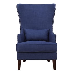 Picket House Kegan Blue Fabric Nailhead Accent Chair