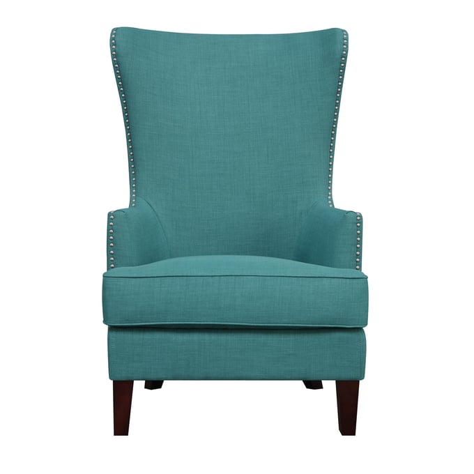 Picket House Kegan Teal Fabric Nailhead Accent Chair PKT-UKR087100CA