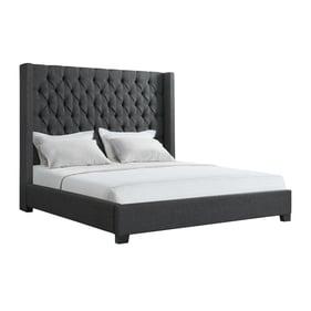 Picket House Arden Charcoal King Tufted Bed