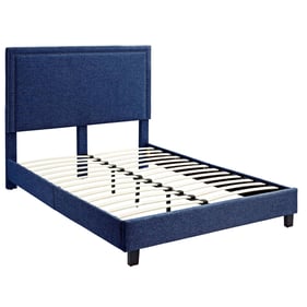 Picket House Emery Blue Upholstered Twin Platform Bed