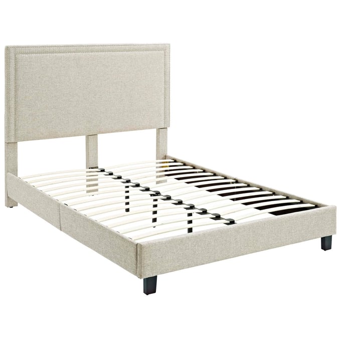 Picket House Emery Natural Upholstered Twin Platform Bed PKT-UMY082TB