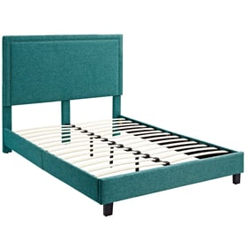 Picket House Emery Teal Upholstered Queen Platform Bed