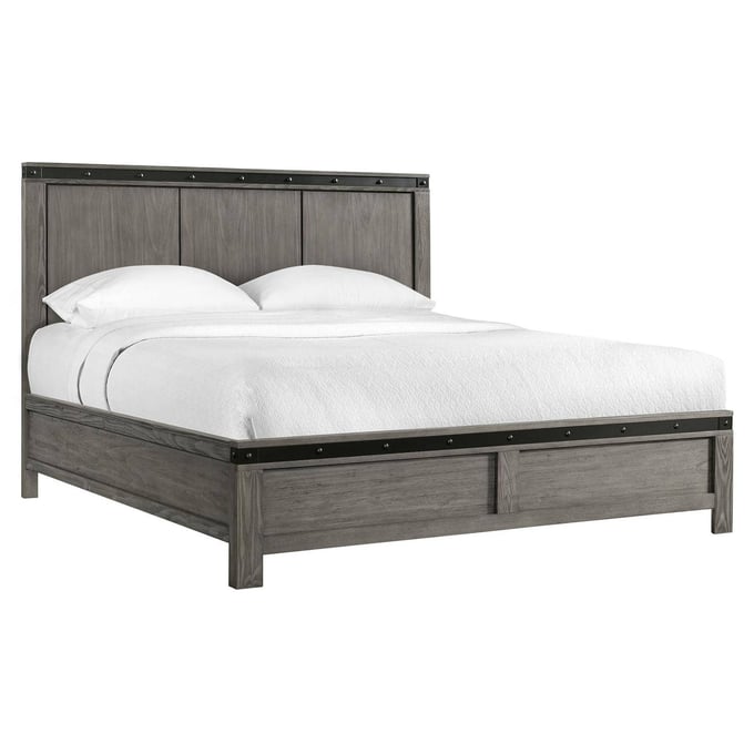 Picket House Montauk Gray Wood King Panel Bed PKT-WE600KB