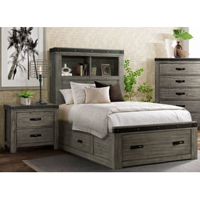 Picket House Montauk Gray 2pc Bedroom Set with Full Platform Storage Bed