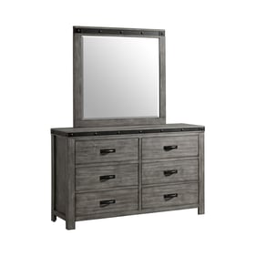 Picket House Montauk Grey Dresser and Mirror