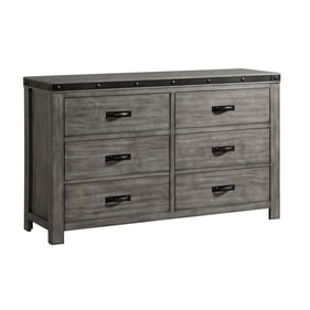 Picket House Montauk Gray 6 Drawer Youth Dresser