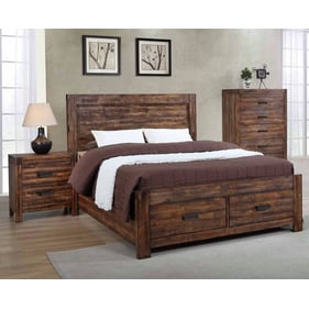 Picket House Wren Chestnut 2pc Bedroom Set with Queen Platform Storage Bed