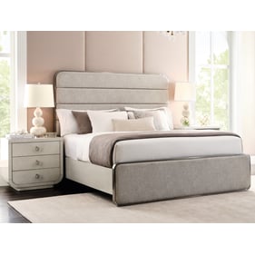 Pulaski Brighton Gray White 2pc Bedroom Set with Queen Bed