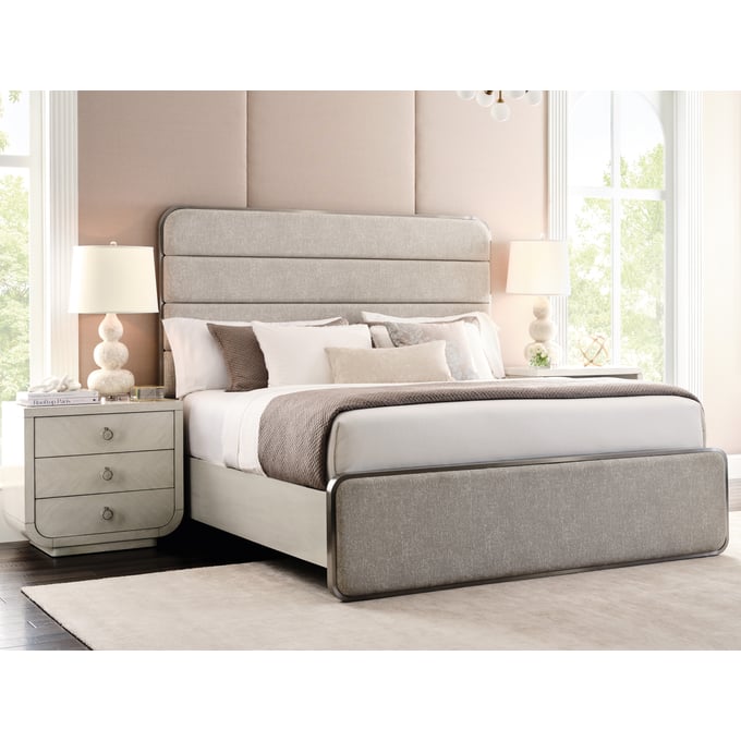 Pulaski Brighton Gray White 2pc Bedroom Set with Queen Bed PLF-P378-BR-S1