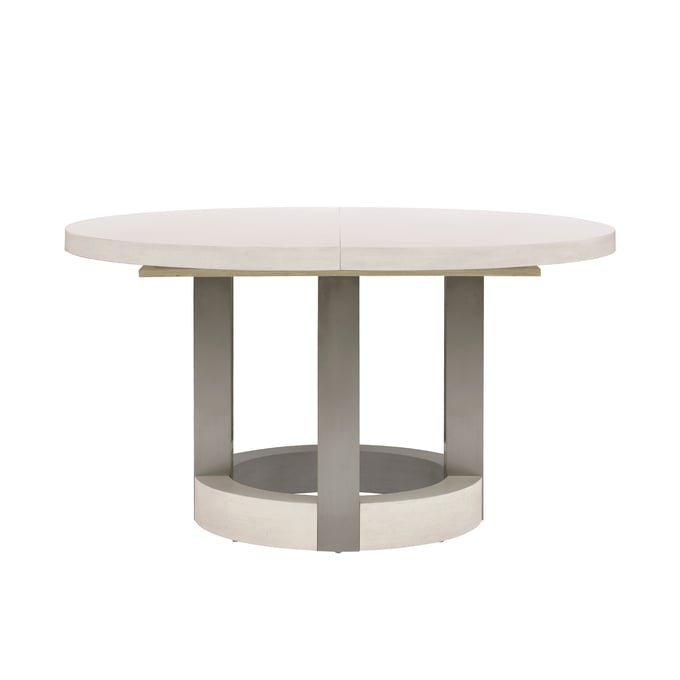 Pulaski Brighton White Round Dining Table with Leaf Extension PLF-P378-DR-K1