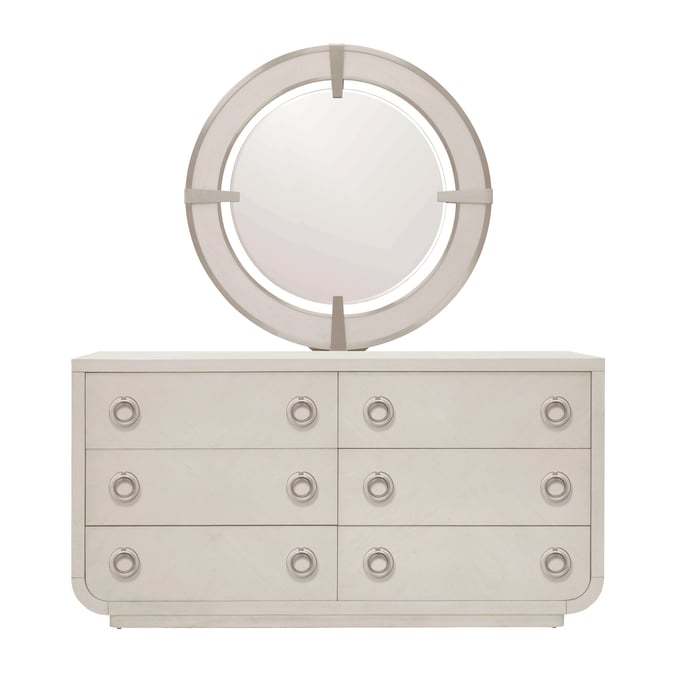 Pulaski Brighton White 6 Drawers Dresser and Mirror PLF-P37810-DRMR