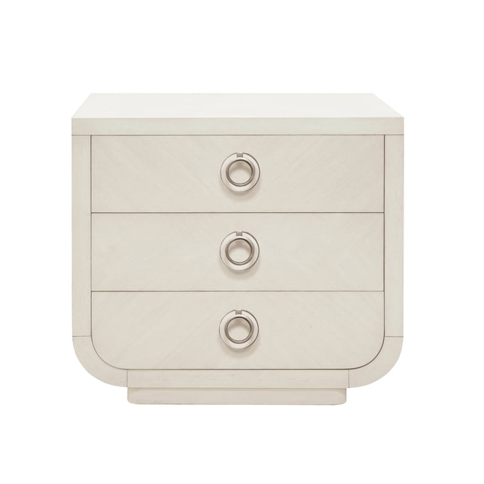 Pulaski Brighton White 3 Drawers Nightstand with USB Port PLF-P378140