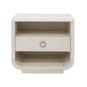 Pulaski Brighton White Storage Drawer Accent Nightstand with USB Port