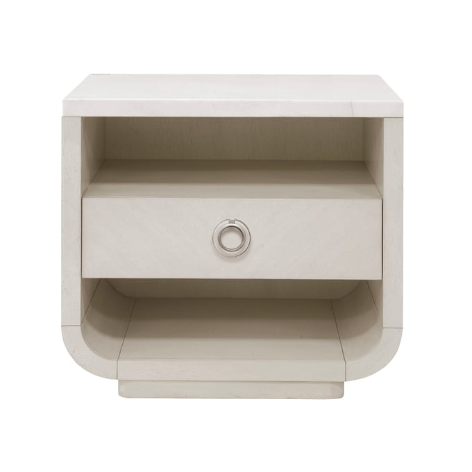 Pulaski Brighton White Storage Drawer Accent Nightstand with USB Port PLF-P378141