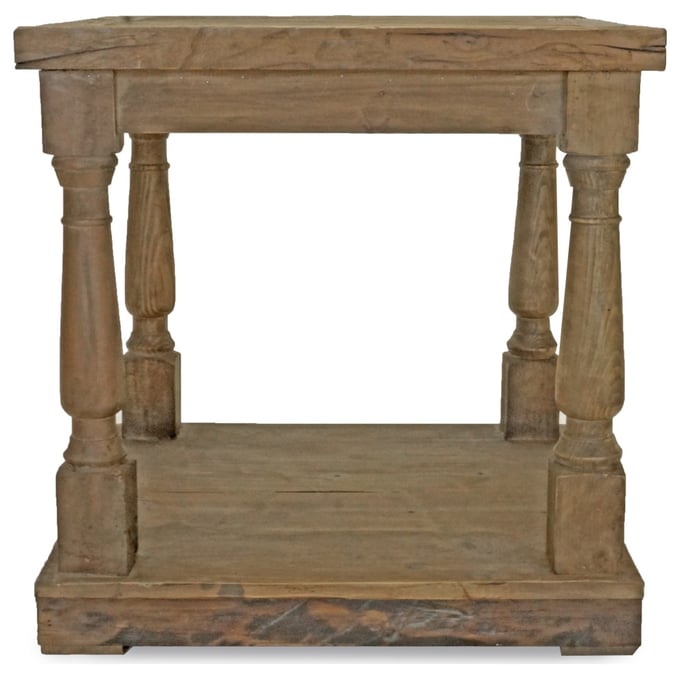 Primitive Collections Balustrade Brown End Table PMT-PC11110310