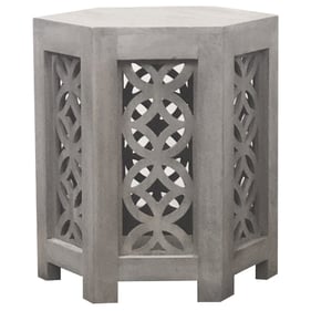 Primitive Collections Willow Gray End Table