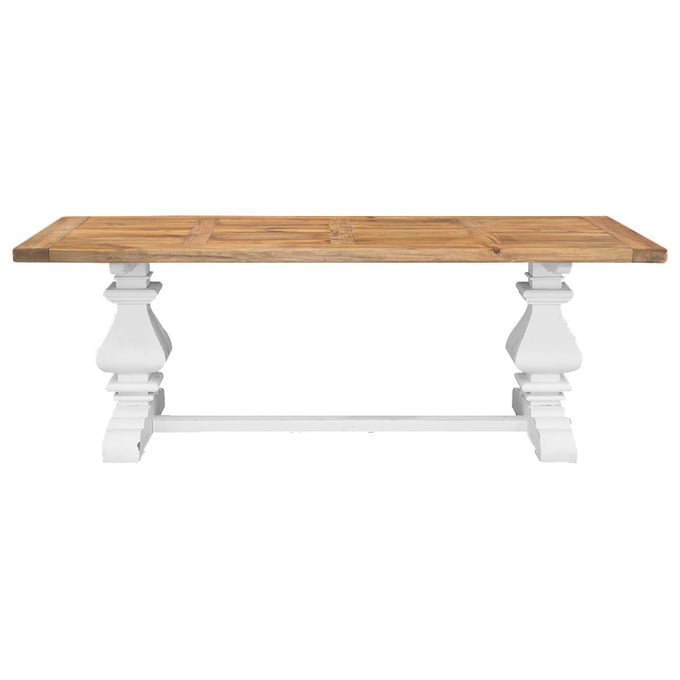 Primitive Collections Balustrade White Dining Table PMT-PC2012WTH10