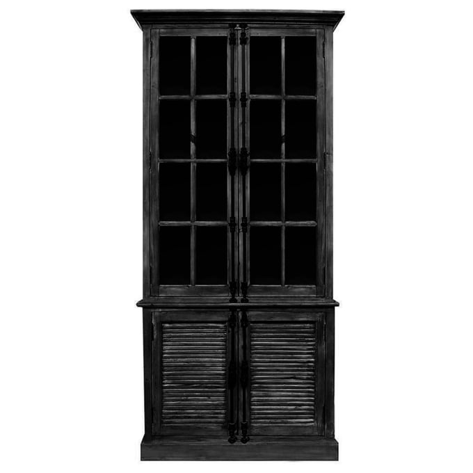 Primitive Collections French Black Casement Cabinet PMT-PC201303037BLK10