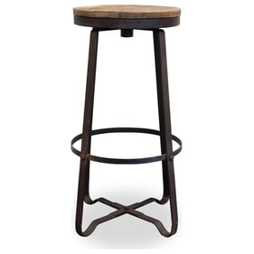 Primitive Collections Asher Brown Black Barstool