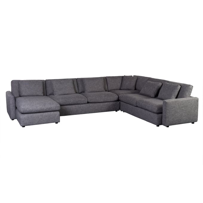 Porter Designs Cullen Gray 4pc Modular Sectional PORT-01-206C-66-7007-KIT