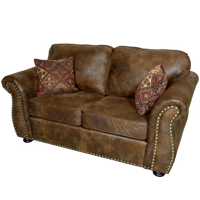 Porter Designs Elk River Brown Loveseat PORT-01-33C-02-975