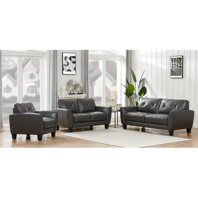 Porter Designs Trento Gray 3pc Living Room Set PORT-02-189-4098-LR-S1