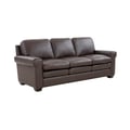 Porter Designs Parma Top Grain Leather Sofa, Brown