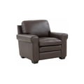 Porter Designs Parma Top Grain Leather Chair, Brown