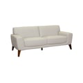 Porter Designs Modena Top Grain Leather Sofa, Cream