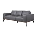 Porter Designs Pietro Top Grain Leather Sofa, Gray