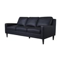 Porter Designs Lazio High Quality Leather Sofa, Black