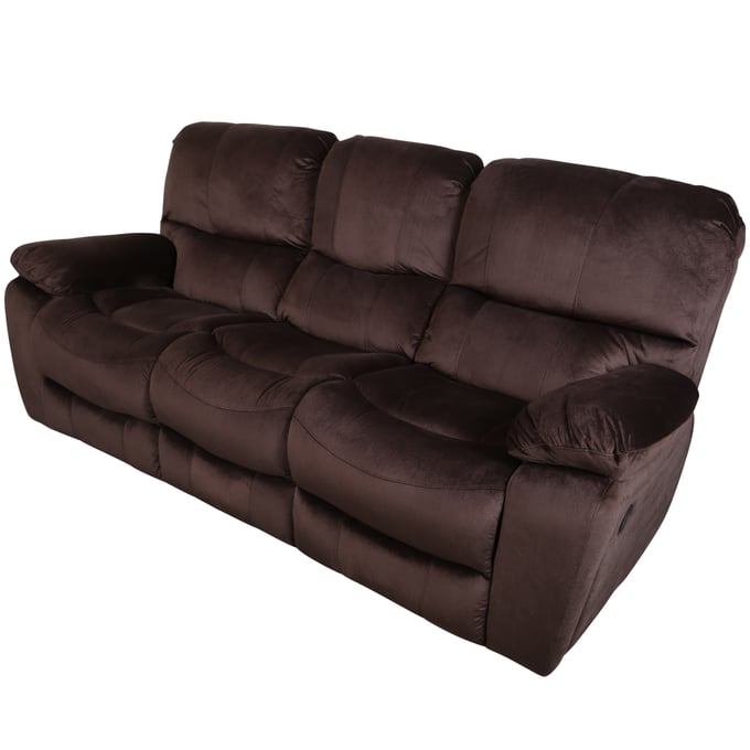 Porter Designs Ramsey Brown Triple Power Reclining Sofa PORT-03-112C-01-6012A