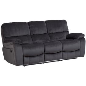 Porter Designs Ramsey Gray Microfiber Reclining Sofa