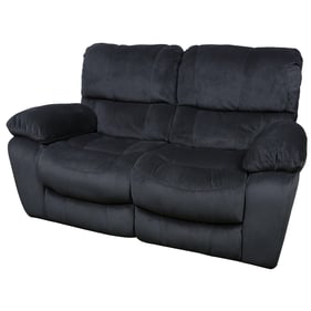 Porter Designs Ramsey Gray Microfiber Dual Reclining Loveseat