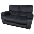 Porter Designs Ramsey Microfiber Dual Reclining Loveseat, Gray