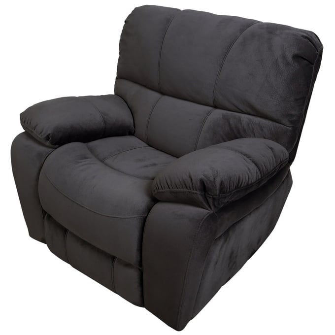 Porter Designs Ramsey Gray Microfiber Glider Recliner PORT-03-112C-05-6014