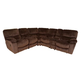 Porter Designs Ramsey Brown Microfiber Sectional