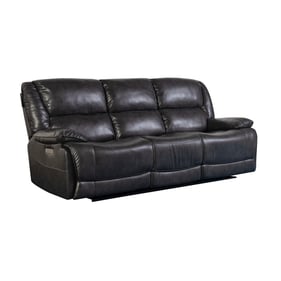 Porter Designs Ennis Black Triple Power Reclining Sofa