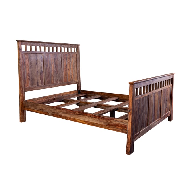 Porter Designs Kalispell Natural Brown King Bed PORT-04-116-17-PD101H-KIT