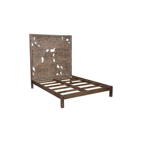 Porter Designs Dahlia Brown Queen Bed