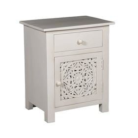 Porter Designs Bali White Nightstand