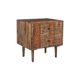 Porter Designs Waves Brown Nightstand