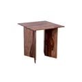 Porter Designs Cambria Solid Sheesham Wood End Table, Brown