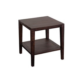 Porter Designs Fall River Black Walnut Shelf End Table