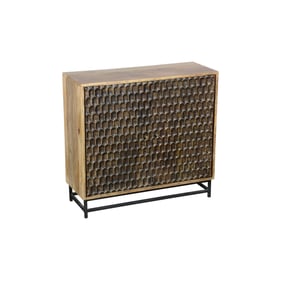 Porter Designs Honeycomb Brown Two Door Cabinet